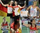 cirit, Barbora Špotáková ve Christina Obergfoll (2 ve 3) Avrupa Atletizm Şampiyonası&#039;nda Barcelona 2010 yılında Linda Stahl şampiyonu